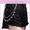 Hip Hop Metal Rivet Double Layer Waist Chain For Men And Women Summer Party Fashion