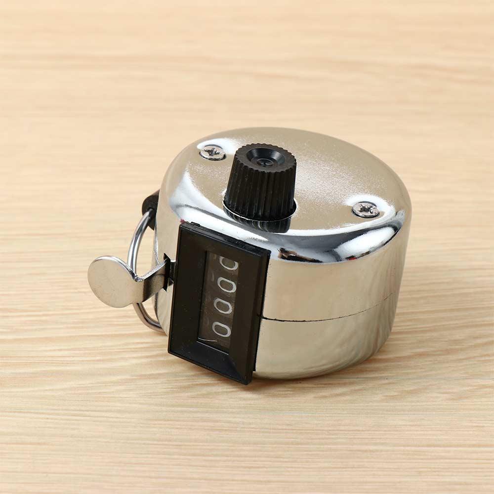 Mini Hour Meter Mechanical Metal 9999 Manual Counter Tally Clicker Hand Tally Counter Tally Counter