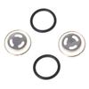 4 Pack 18mm Motorcycle Bike Brake Master Cylinder Reservoir Sight Glass Len New