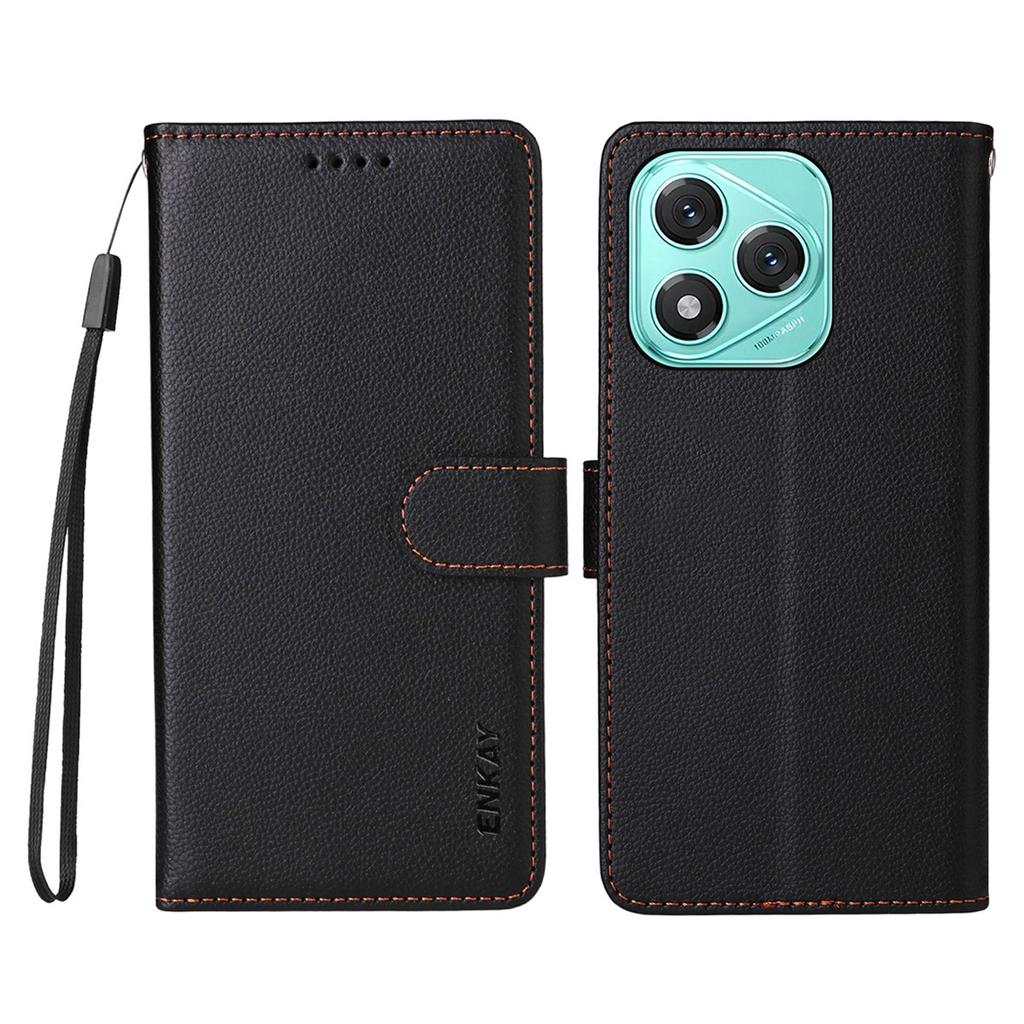 ENKAY HAT PRINCE For Honor 400 Lite 5G Wallet Case with Strap RFID Blocking Leather Stand Phone Cover