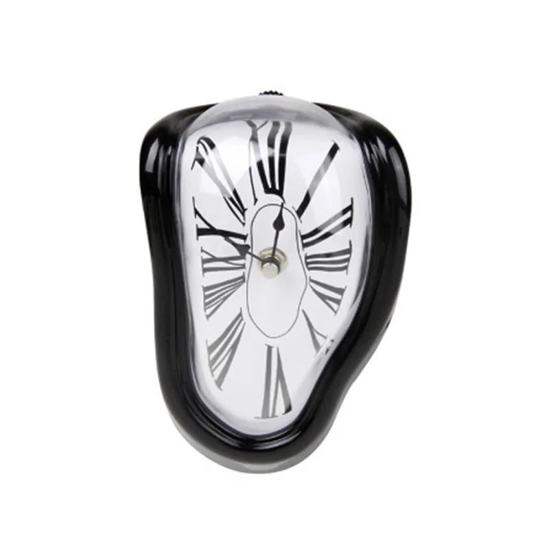 New Novel Surreal Melting Distorted Wall Clocks Surrealist Salvador Dali Style Wall Watch Decoration Gift Home Garden