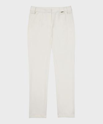 HELVESKO Women'S Basic Pants (Ivory)