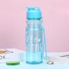 500ml Plastic Water Bottle Large Capacity Sports Cup with Anti Drop Rope Water Container Color Transparent Pet Flip Cover