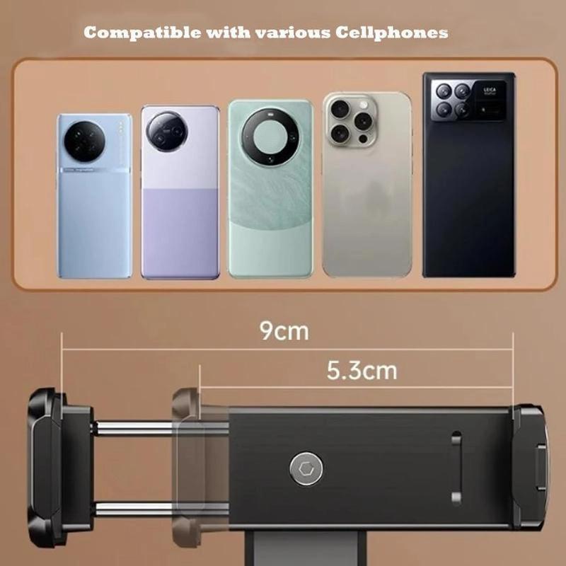 Flugzeug-Handyhalter, Tragbarer Reisehalter Schreibtisch mit Multidirektionaler 360-Grad-Drehung, Zugreisezubehör