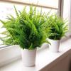 652F Artificial Fern Plant Arrangement Realistic Fern Foliages For Garden Yard Patio Balconies Indoor and Outdoor Decoration