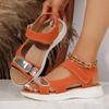 Fashion Women's Summer Lightweight Wedge Sandals Comfortable Casual Outdoor Walking Sandals Woman Big Size Open Toe Non Slip Beach Shoes
