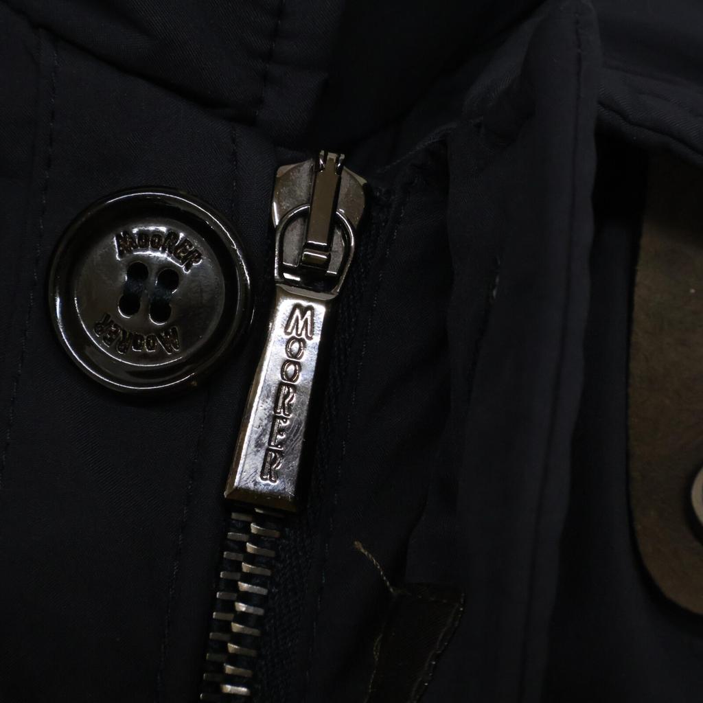 MOORER [Good condition/Domestic regular] RAFFAELLO-STP Hooded/Front flap down jacket Jacket 48 NavyUsed