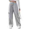 Women's Elastic High Waist Patchwork Straight-Leg Pants - 2025 New European & American Style