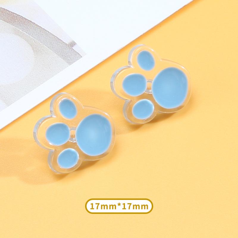 

Красочные мультяшные пуговицы Детская одежда Куртка свитер пальто Декоративные пуговицы Аксессуары Универсальные милые пуговицы для одежды 8 #blue * size as shown