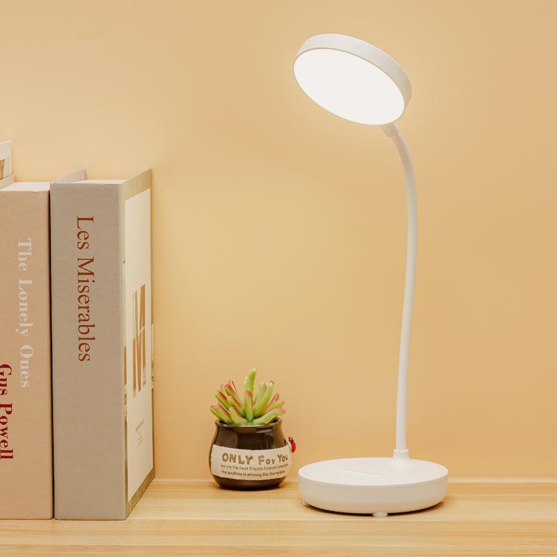 Rechargeable LED Desk Lamp - Eye Protection, Dual-Purpose for Bedroom, Study, and Bedside. Ideal Student Reading and Dormitory Gift.