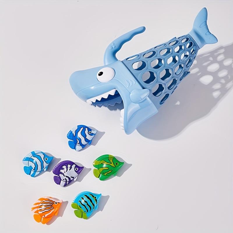 Bath Toys For Toddlers Shark Grabber With Fish Toys Swimming Pool & Bathtub Toys For Kids Water Toys Gifts For Young Boys & Girls