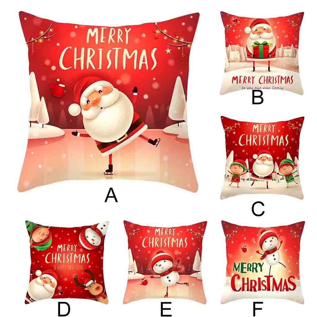 Buy Christmas Pillow Cover Decor Pillow Case Sofa Waist Throw Cushion