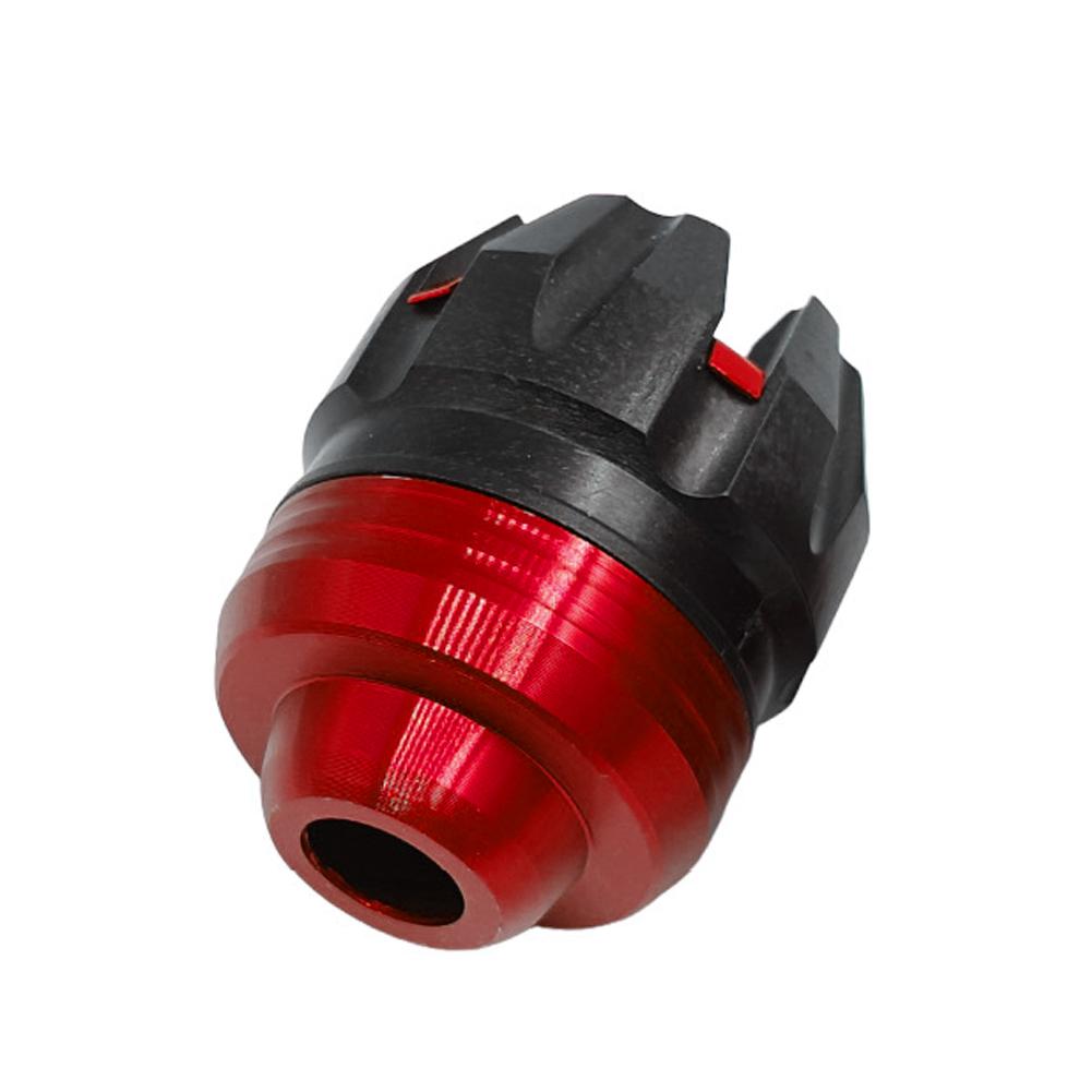 2 Stück Motorrad Aluminiumlegierung Gabel-Sturzbecher Stoßdämpfer-Schutz Gabel-Schleifer Anti-Kratz-Sturzschutz Universal