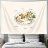 Seafood Ramen Tapestry Japanese Noodle Wall Hanging Anime Room Decor Aesthetic Bedroom Dorm Wall Art Coastal Home Decor