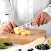 LMETJMA Stainless Steel Kitchen Gadget Set Western Cooking Utensil Tool with Wooden Handle Included Pizza Cutter Garlic Press
