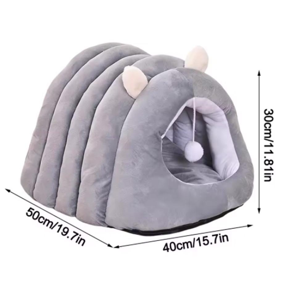 Deep Sleep Cat Bed Cartoon Pet Bed Foldable Removable Washable Pet Sleeping Bed for Small Dog Mat Bag Cave Cats Bed