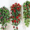 Artificial Rose Vine Wall Hanging for Living Room Decoration