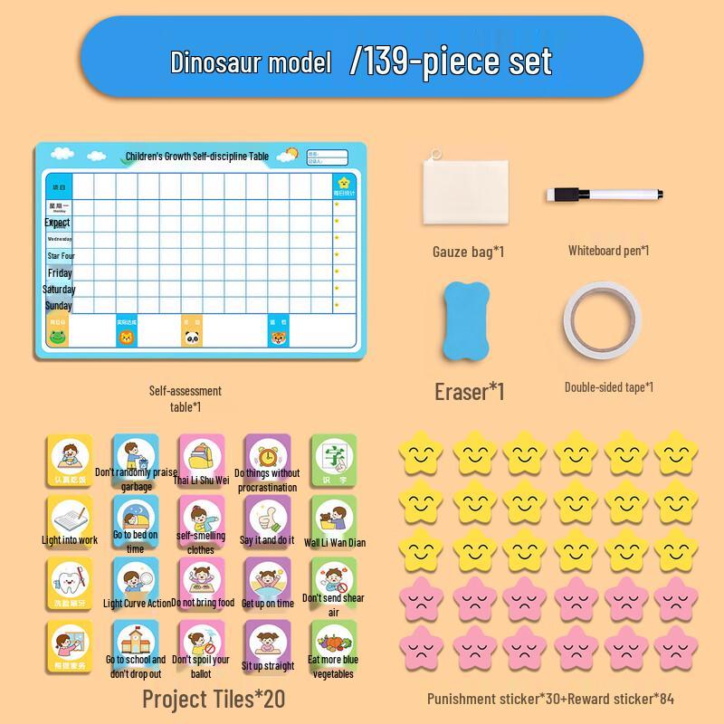 Kids Reward & Self-Discipline Wall Chart