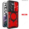 Kryt Slide Lens Armor Funda pro Xiaomi Redmi 15 5G Global 169mm Kryt pro Redmi 15 4G 171mm Kryt Magnetický Prsten Stojan Držák Kryt Capa