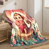 Cute Monkey with Heart at Sunset print blanket soft and cozy perfect for the living room bed sofa or a nap,gift