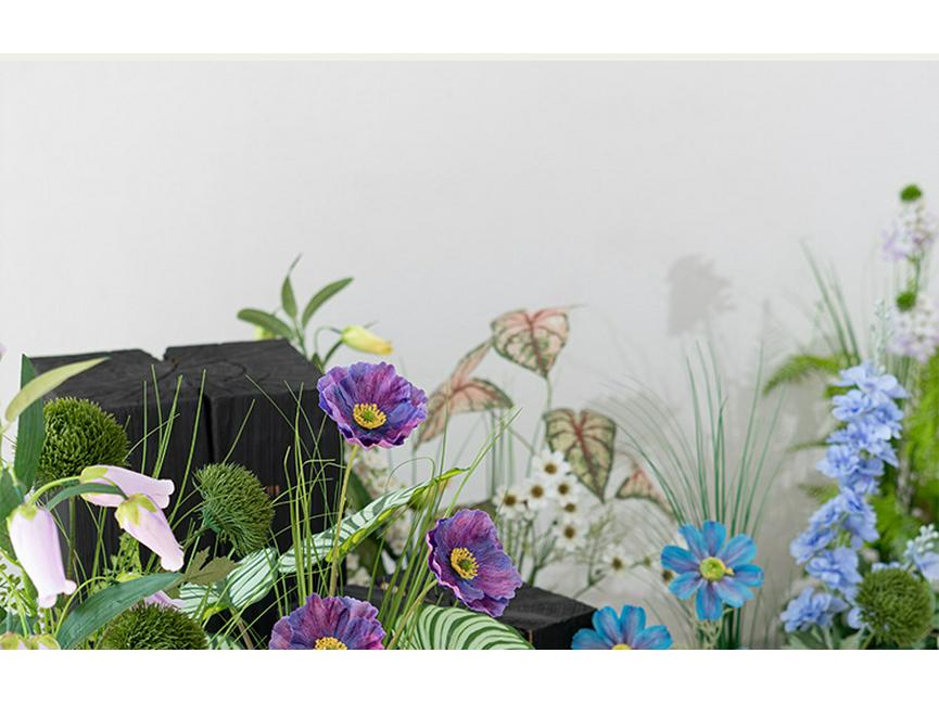 Greenery and Floral Art Installation for Open Spaces and Window Displays
