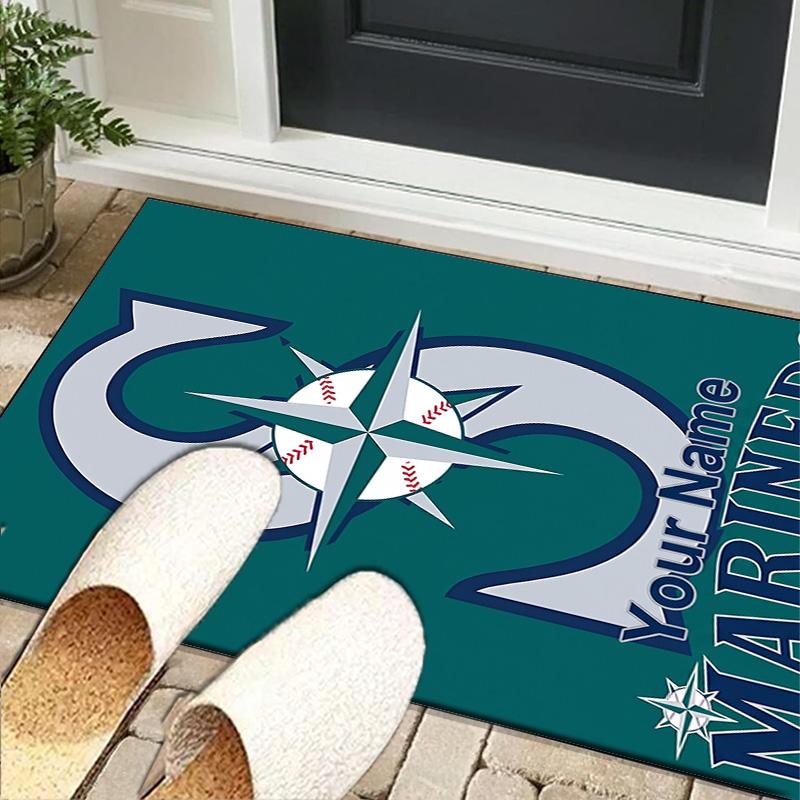 Custom NameSeattle Logo Carpet, Indoor Rug, Chair Rug, Living Rooms, Doormat Made From Polyester Home Decor Birthday Christmas Gifts