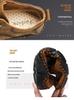 2022 Autumn Men's Casual Korean-Style Leather Moccasins: Breathable Handmade Octopus Driving Shoes