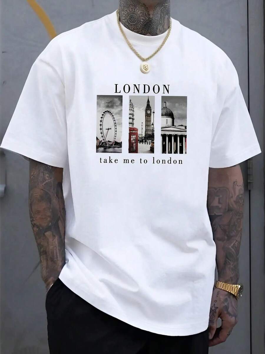 

Patterned Short Sleeve Unisex T-Shirt M
