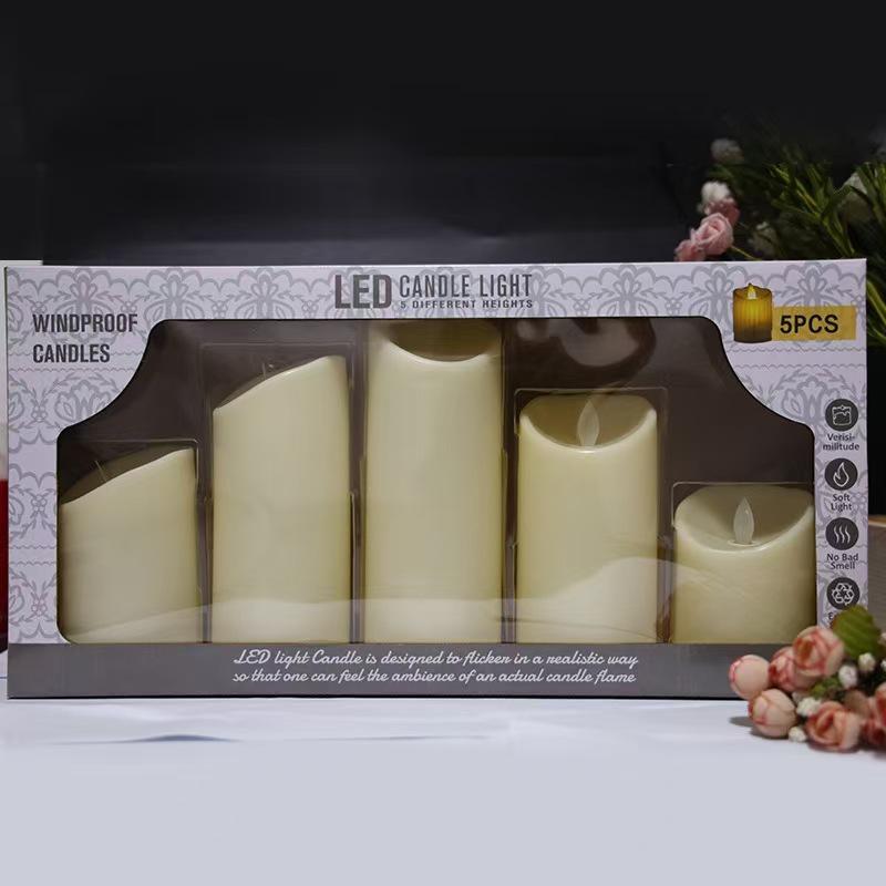 LED Remote-Controlled Smokeless Swinging Candles for Hotel & KTV Birthday Decor