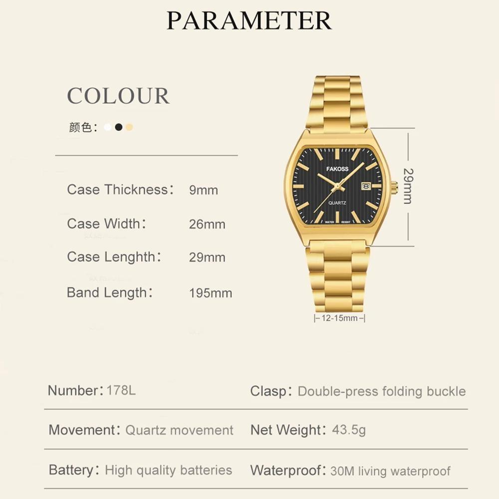 Elegant Watches For Women Waterproof Luminous Date Week Ladies Watch Quartz Stainless Steel Woman's Fashion Wristwatch