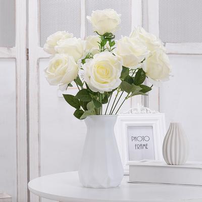 Ten Head Artificial Rose Flowers For Weddings Home Decor And Hotel Decoration