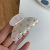 Retro Acetic Acid Rhinestone Semicircle Hair Clip Headwear Korean Style Shark Clip Girls Hair Claw