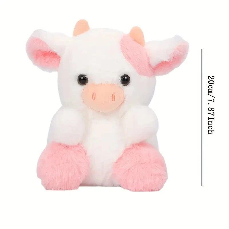 Cute Cow Plush Toy Doll Home Decoration, Desktop Decoration Cake Doll Birthday Gift Office Desktop Decorations Scene Decorations