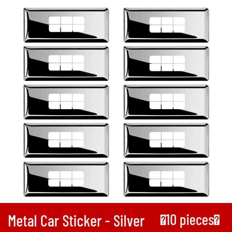Compatible with Galaxy E5/L6/L7: Star Wish Shine 8 Starship 7emi Car Metal Emblem Decorative Sticker