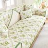 Summer Cool Ice Silk Printed Sofa Cushion Anti Slip Sofa Cover Seat Slipcovers Cloth Napkin