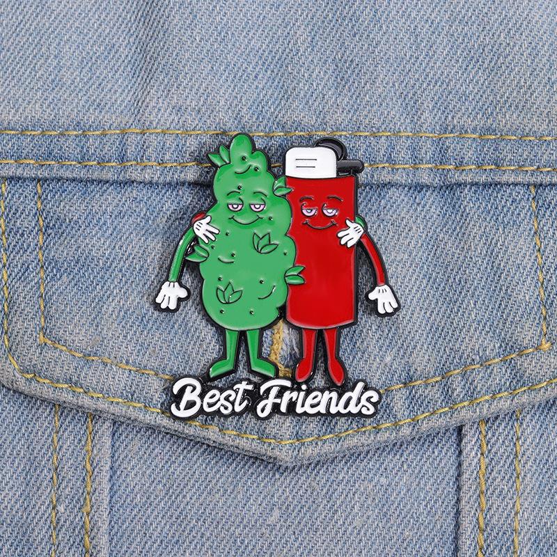 

Funny Metal Badges, Pins, Accessories, Bags, Decorations One Size зелений