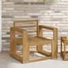 Outdoor Sofa Set Solid Wood Acacia White