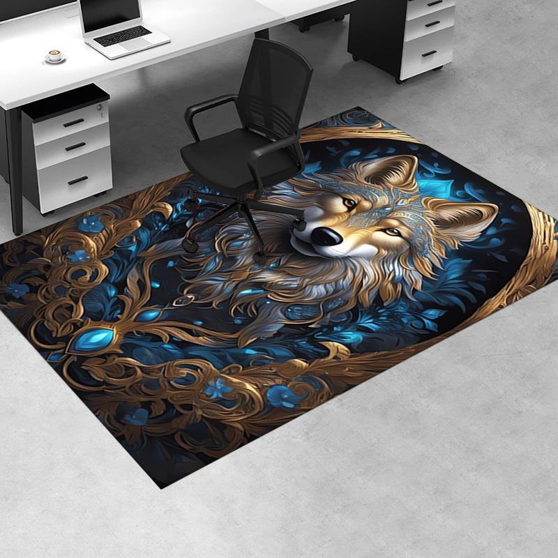 1pc. Fantasy Wolf Rug - Home Decor, Office Carpet, Chair Cover, Outdoor Mat, Gift Idea