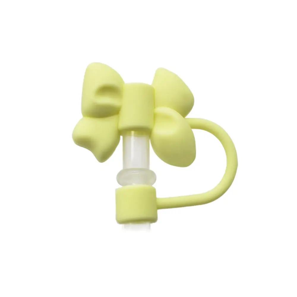 Splash Proof Silicone Straw Covers Dust Proof Plugs Protector Leak-Proof Bow Straw Cover Cap Reusable for 40/30 oz Tumbler Cups