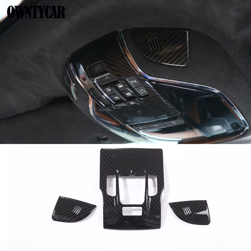 ABS Carbon Fiber For Maserati Levante 2016-2025 Car Glass Lifting Navigation Decoration Steering Wheel Button Frame Cover Trim