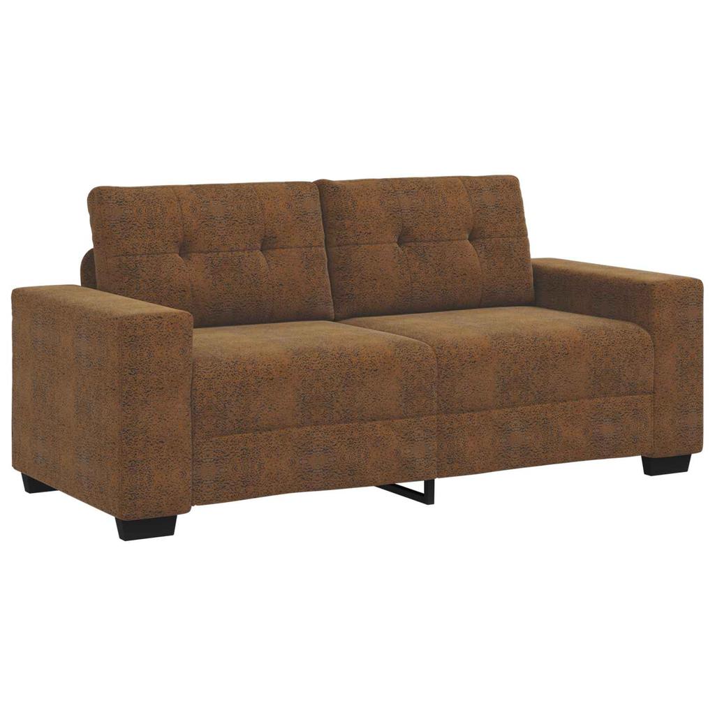 2 Seater Sofa Brown 180 Cm Faux Leather