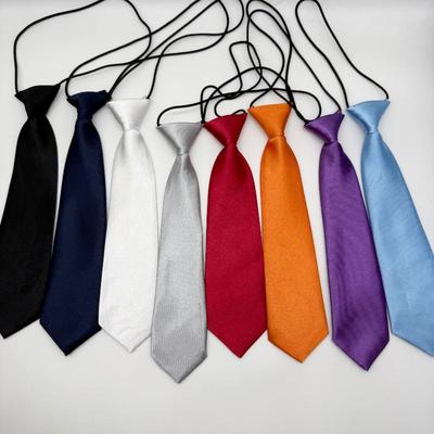 Children'S Short Elastic Bands Pure Color Rubber Bands Baby Girls' Activity Accessories School Uniform Neckties Kids