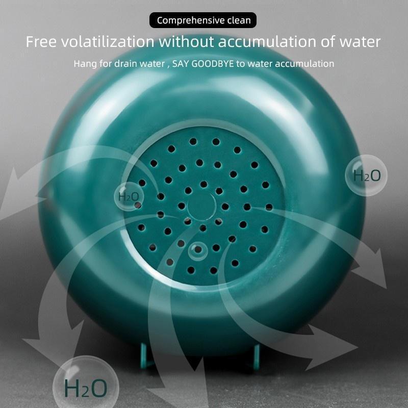 Punch-Free Wall-Mounted Soft Silicone Toilet Brush No Dead Angle Toilet Cleaning Brush Refillable Detergent Toilet Brush with Base