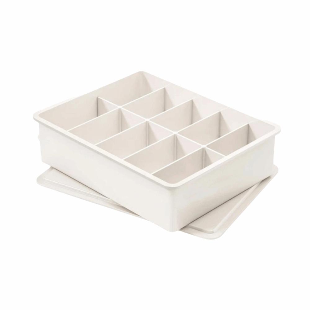 Stable Stacking Bra Drawer Organizer With Cover Socks Storage Box Compartment Organizer For Socks