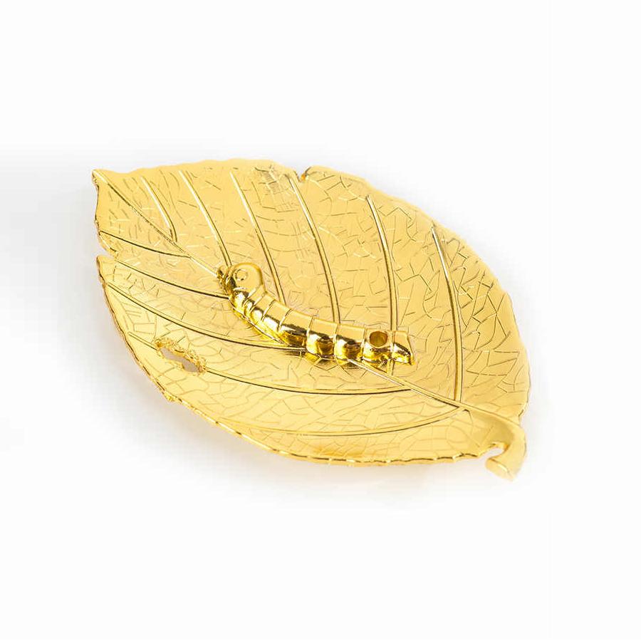 

Золотой шелкопряд Фуйе Подставка для благовоний, Золотой лист Подставка для благовоний, Горелка для благовоний из сандала с тонущим ароматом, Диск для благовоний, Подставка для благовоний золотистый