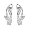 Trend Ohrringe Schmuck Einfach Roségold Natur Zirkon Blatt Ohrstecker Für Frauen Luxus Täglicher Vintage Schmuck