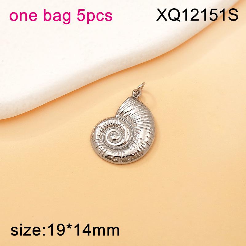 Titanium Steel Starfish & Seashell Ocean Style Pendant for DIY Necklaces & Bracelets
