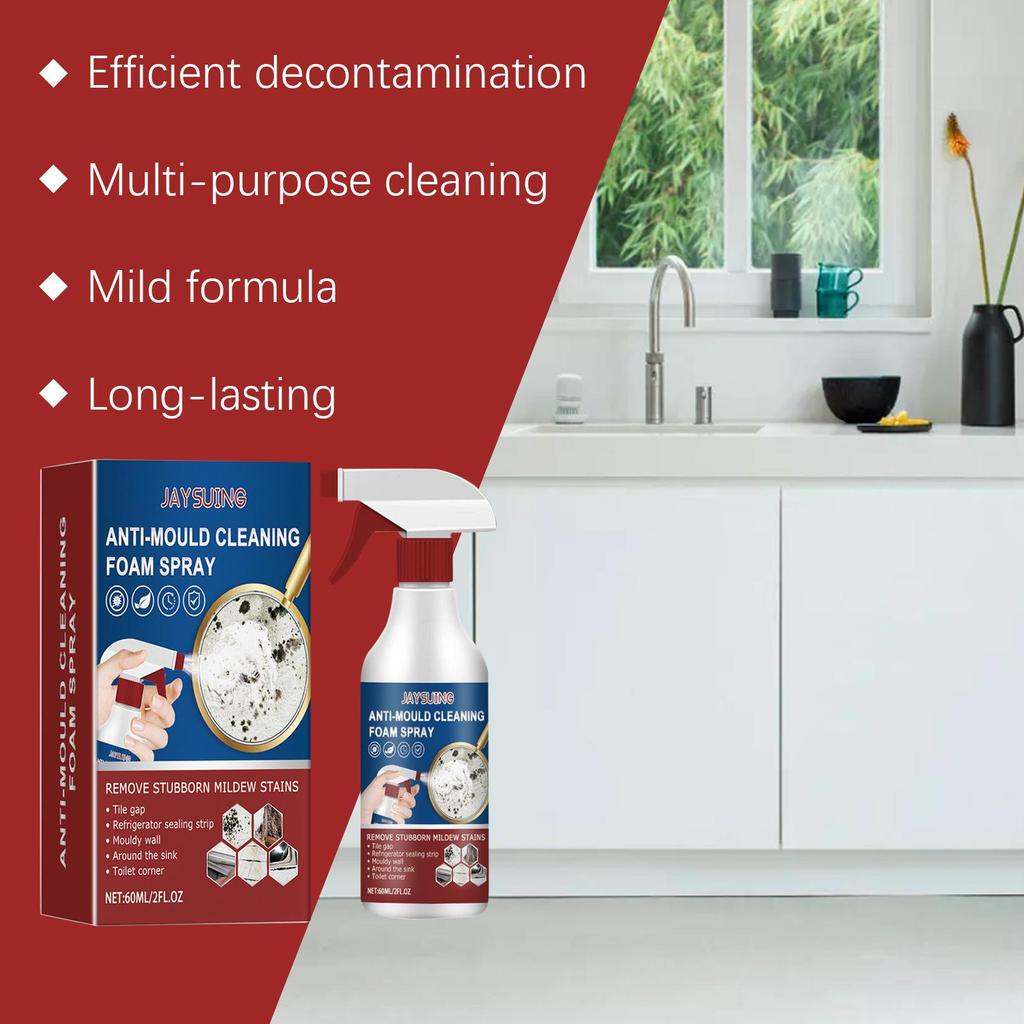 Jaysuing Stain Remover Spray for Wall, Tile, and Grout Mold