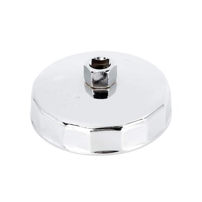 Cap Filter Wrench, 4.0 In. (102 Mm), 15 Flutes, Silver Tone, Metal,