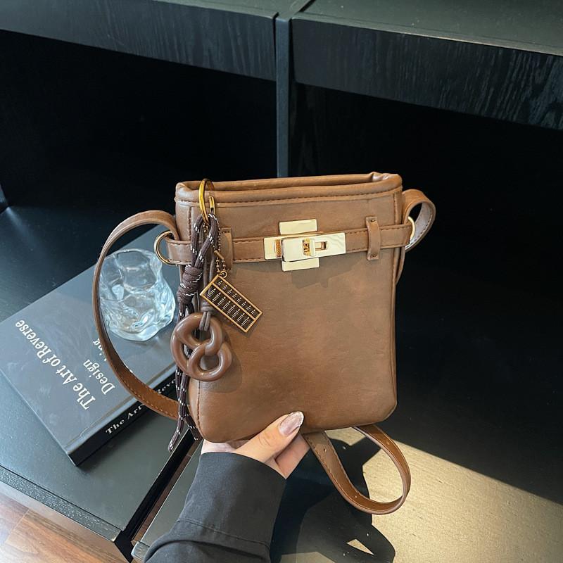 IELGY Ladies Messenger Bag Casual Portable Bucket Bag